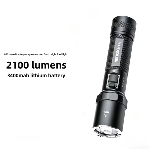Nextorch Portable P80 Tactical Flashlight Waterproof Long Range Outdoor Emergency Self Defense Duty 