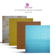 Wall paper sticker Wallpaper dinding VRstar 3D Wallpaper Brick Wall Sticker PE Foam Waterproof Self 