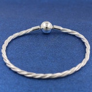 Round Lock Snake Bone Bracelet Twist Knot Gift