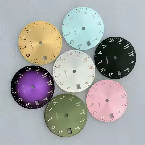 28.5mm Eastern Arabic Numerals Markers Watch Dial No Logo For Seiko Datejust NH35 Automatic Movement