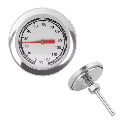 120℃ 500℃ Oven Thermometer Stainless Steel Indoor/Outdoor BBQ Grill Oven Thermometer for Oven/Grill/
