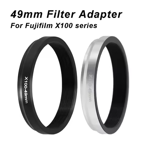 49mm Filter Adapter Ring for Fujifilm X100 series camera X100 X100S X100T X100F X100V X100VI Aluminu