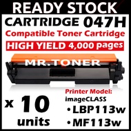 10x Compatible Black Toner For Canon 047 Cartridge 047 CRG 047H Drum 049 LBP113w LBP113 LBP 113w MF1
