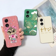 For Oppo A58 A78 Case Shockproof Cute Cartoon Pattern Dinosaur Protective Silicone Cases Phone Cover