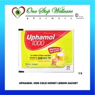 UPHAMOL 1000 COLD HONEY LEMON 5G 1 SACHET (EXP:08/2027)