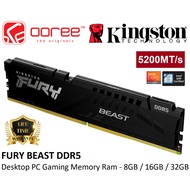 KINGSTON DDR5 DESKTOP PC GAMING RAM FURY BEAST / FURY BEAST RGB CL40 DIMM MEMORY RAM (5200MT/s) (560