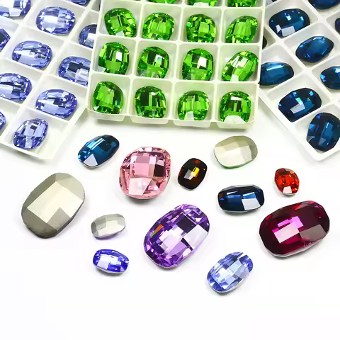 Crystal K9 Rhinestones Clothing DIY Decoration Accessories Oval Beads Glitter Strass Jewelry Stone S
