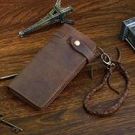 Long Genuine Leather Wallet Mens Handmade Bovine Leather Vertical Style J.M.D Brand New Quality Wall