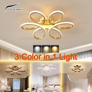 3 Colors Ceiling Lights LED Decorative Lights Home Living Room Minimalist Bedroom Place LED Ceiling Light Lamp