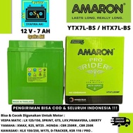 Original R25, XMAX, KLX 150, MT25, W175, VESPA LX YTX7L-BS AMARON HTX7L-BS MF MOTORCYCLE BATTERY