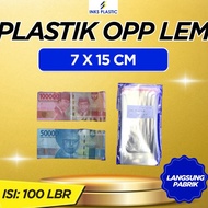OPP PLASTIC GLUE SEAL 7x15 OPP PLASTIC MONEY OPP PLASTIC BAG