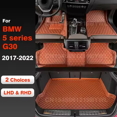 Car floor mats for BMW 5 Series G30 525i 530i 540i 2018 2019 2020 2021 2022 Car Trunk Mat accessorie