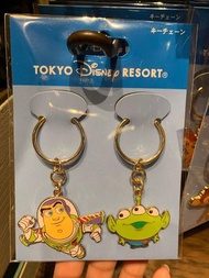 日本東京迪士尼樂園Tokyo Disney Resort Pixar Toy story 反斗奇兵 Alien 三眼仔 巴斯光年 匙扣 keychain