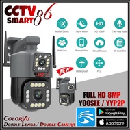 Ip Camera PTZ YOOSEE Outdoor Double Lens Full HD 8MP IP Camera CCTV Waterproof ColorVu