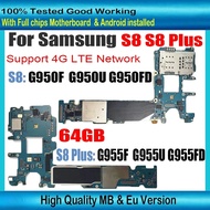 Untuk Galaxy S8 G950F G950FD G950U S8 Plus G955F G955FD G955U Papan Induk Dibuka Kunci Papan Logik I