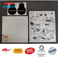 Rakki Sports Bicycle Anti Scratch Sticker For Trifold Brompton Cycling Frame Invisible Protective Film No Paint Damage