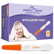 Easy@Home 25 Ovulation Predictor Kit Test Sticks, FSA Eligible Midstream Fertility Tests, Powered by