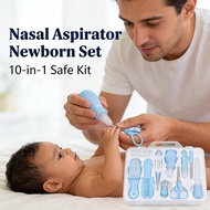 Nasal Aspirator Baby Care Set 10 in 1 Grooming Kit Barang Baby Newborn