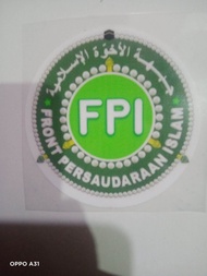 stiker sablon kaos logo FPI isi 3 pcs