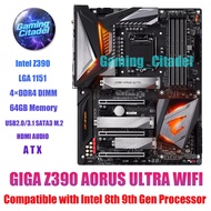 Used GIGABYTE Z390 AORUS ULTRA WIFI ATX DDR4 Motherboard Compatible with Intel 8th 9th Gen Processor