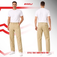 RRJ Men's Basic Denim Pants Straight Mid-Rise Fitting 203212 (Sage)