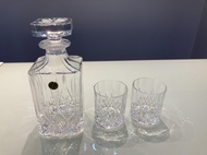 RCR crystal whiskey decanter and tumbler 水晶酒瓶及酒杯