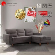 DEN 3 SEATER L SHAPE FABRIC SOFA (FREE DELIVERY AND INSTALLATION)