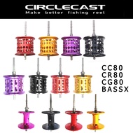 Circlevast Ultralight Spool UL Spool Refit Spool suitable for DAIWA CC80 CR80 CG80 BASS X