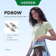 UGREEN USB-C 2.0 60W Max Retractable Cable Connector Design with Pull Loop Anti-pull & anti-entangle
