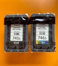ตลับหมึกCanon TS307 TS 207 PG745s/746s Black/Color สี+ดำ แบบไม่มีกล่องของแท้จากศูนย์