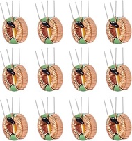 2 Pcs Vertical Toroid Magnetic 15uh 5A Inductance Coil toroid core Inductor Kit Toroid Inductor for 