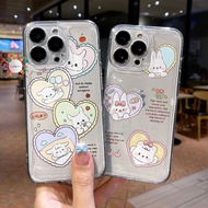 DR12562 SOFTCASE CLEAR CASE CUTE RABBIT CUSTOMBENING FOR SAMSUNG A20S A21S A22 A24 A25 A31 A32 A33 A