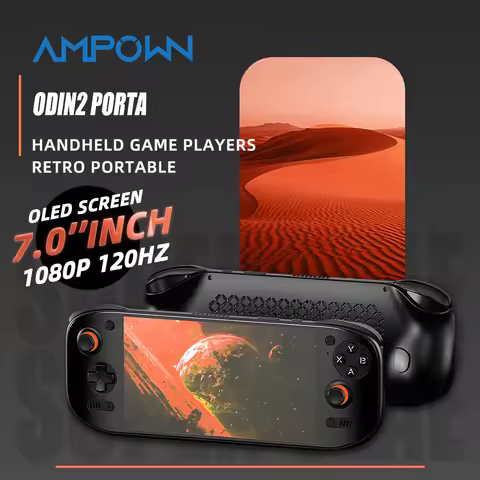 AMPOWN AYN Odin 2 Portal Handheld Game Players 7-Inch OLED 8Gen2 8000mAh Android 13 Portable Retro V
