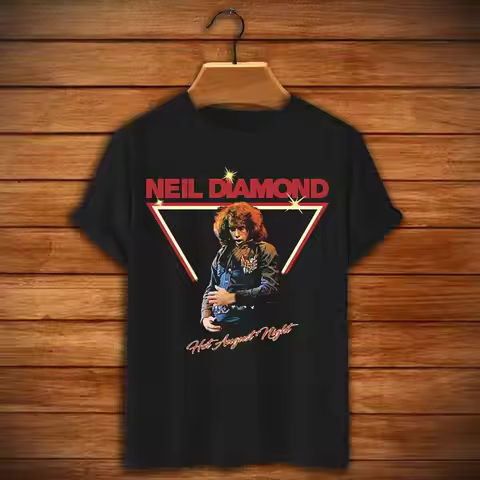 Vintage Hot August Night 70S Rock Neil Diamond Crunchy Granola Suite T Shirt