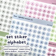 ALPHABET - CIRCLE STICKER SET round STICKER CIRCLE letter character decoration journaling waterproof