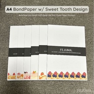 A4 Bond Paper with Sweet Tooth Design |70 gsm paper Thickness