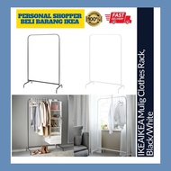 IKEA Mulig Clothes Rack Black White Rak Baju Besi Putih Hitam Display Wardrobe Drying Kedai