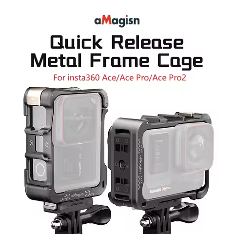 Metal Rabbit Cage For Insta360 Ace Pro2/Ace Pro/Ace Quick Release Protection Frame For Insta360 Ace 