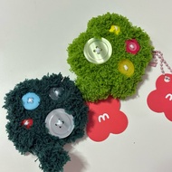 fluffy clover leaf 4-leaf Keychain