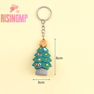 [risingmpS] Christmas Series Santa Claus Christmas Tree Key Chains For Backpacks Pendant Cute Elk Doll Key Ring For Kids Friends Gift [New]