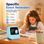 Kids AI Voice Alarm Clock with Weather Forecast Pomodoro Timer 50 Alarm Settings Countdown Night Lig