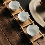 กวนที่รองไม้ไผ่แผ่นรองแก้วชุดชาของตกแต่งกันลื่นของตกแต่งโต๊ะแผ่นชาเครื่องดื่มสุดสร้างสรรค์1ชิ้น