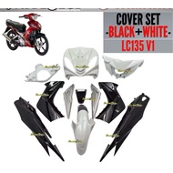 YAMAHA LC 135 V1 LC135 V1 COVERSET COVER SET BODY CAVER KAVER BODY SET COMPLETE PEAR WHIT EBLACK