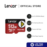 Lexar 256GB/512GB/1TB PLAY PRO microSDXC Express Card, C10, U3, V30, A2 (R 900MB/s / W 600 MB/s) Mem