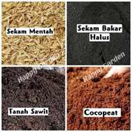 Sekam Padi Mentah/Sekam Bakar/Tanah Sawit/Cocopeat/Burnt Paddy Husk/PalmOil Mill/Tanah Hitam/Charcoa