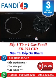 [HCM]Bếp gas kết hợp từ Fandi FD-293 GID bếp gas bếp gas đôi bếp gas đơn bếp gas âm bếp ga bếp ga đô