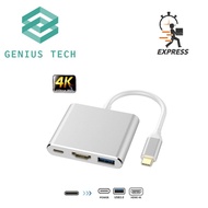 [SG Seller] USB 3.1 USB-C Type-C to HDMI Adapter USB port Type-C port USB-C Port HDTV 4K Converter Support Windows 10 / 8.1 / 8 Mac OS Chrome for PC Laptop Tablet