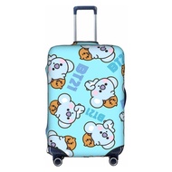 BT21 Luggage Cover Washable Suitcase Protector Anti-scratch Suitcase cover Fits 18-32 Inch Luggage
