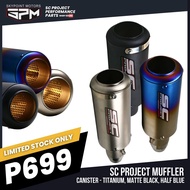 SC PROJECT MUFFLER TAILPIPE TIP STAINLESS EMBLEM EDITION