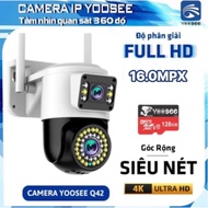 Yoosee Wifi Camera 2 Eyes Outdoor Surveillance, 360 degree rotation, color night vision, Ip66 Waterp